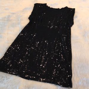 Nanette Lepore Black Sequin Dress - Size 6